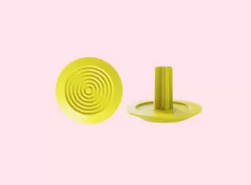 Polyurethane Tactile Warning Stud With Concentric Rings Pattern on Top