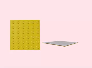 AT (Polyurethane) Tactile Tile with Warning Studs Self Adhesive