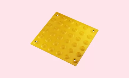 AT Tactile Tile – Polyurethane Screw Fix Tactile Tile with Integrated Warning Studs