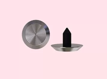 Stainless Steel Tactile Stud with Poly Sleeve – Concentric Rings Pattern
