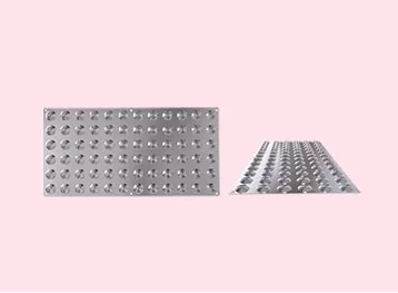 Stainless Steel Tactile Tiles – Integrated Design with Concentric Ring Studs