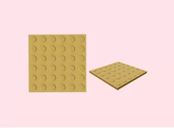 Porcelain Tactile Tile with Warning Studs